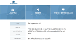 Desktop Screenshot of fetlegesenter.no